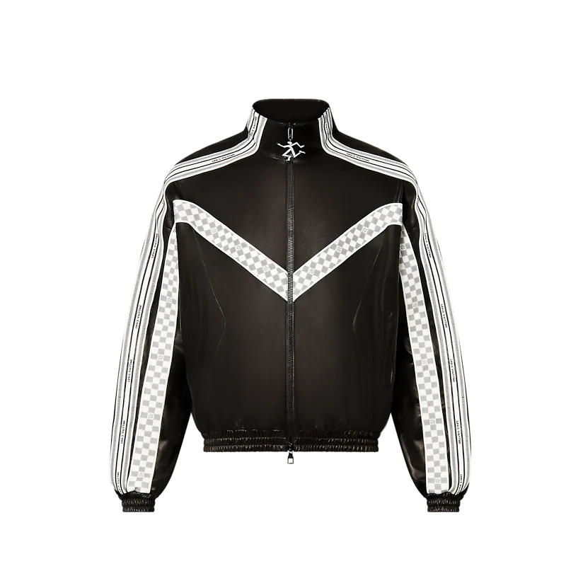 ÁO LOUIS VUITTON LEATHER TRACK BLOUSON