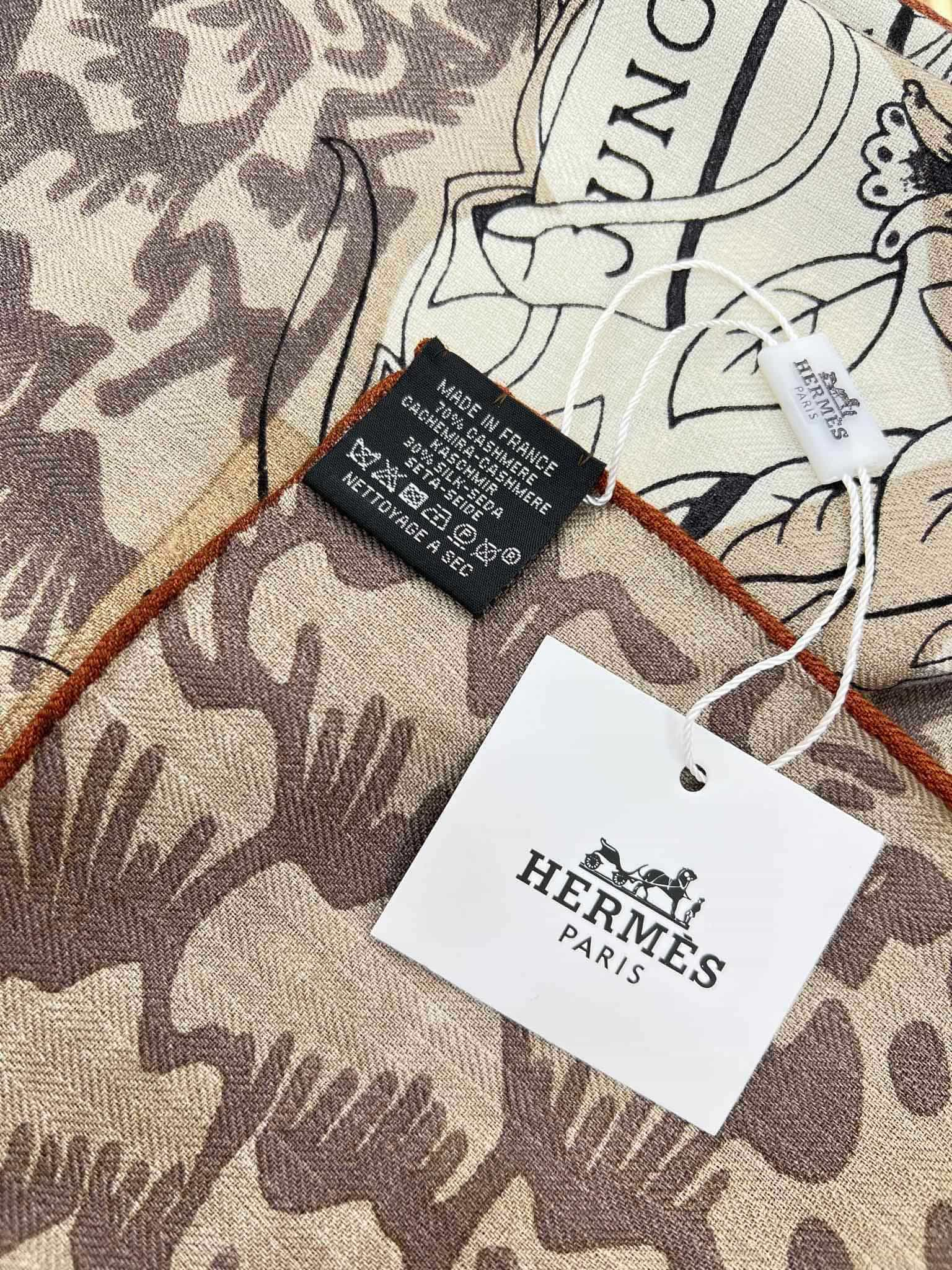 KHĂN HERMES cashmere scarf