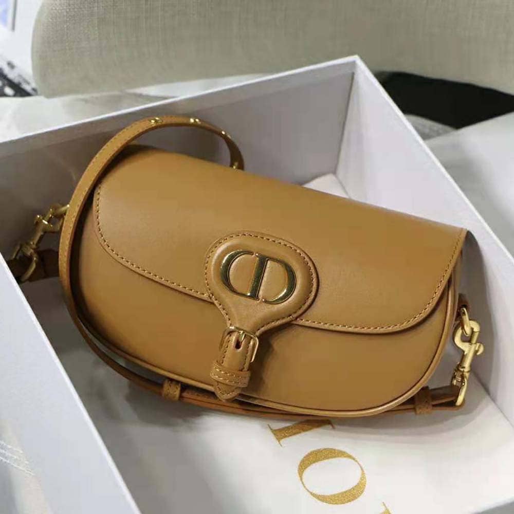 TÚI Dior Women Bobby East-West Bag Box Calfskin-Brown Top Quality