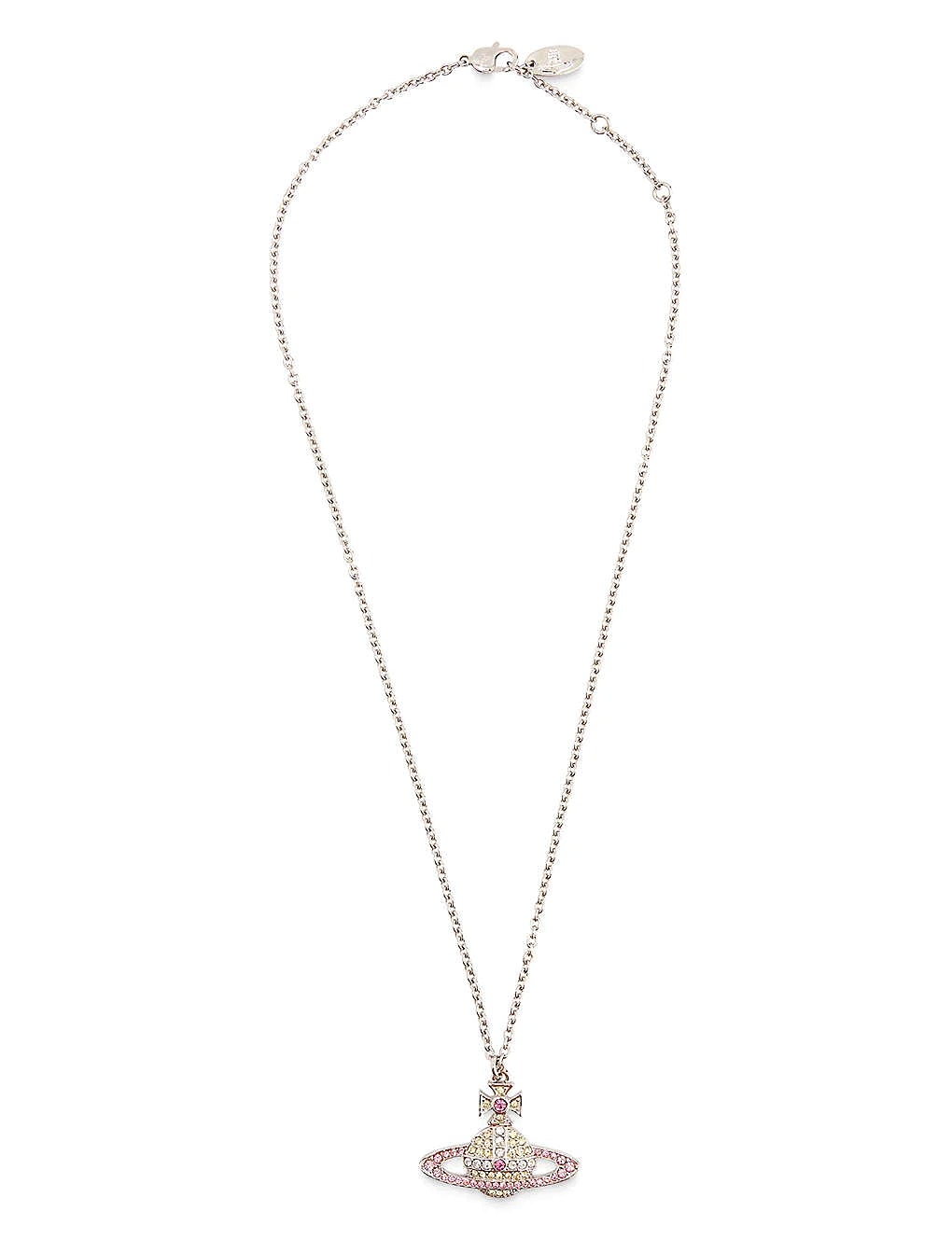 DÂY VIVIENNE WESTWOOD JEWELLERY Kika brass and crystal pendant necklace