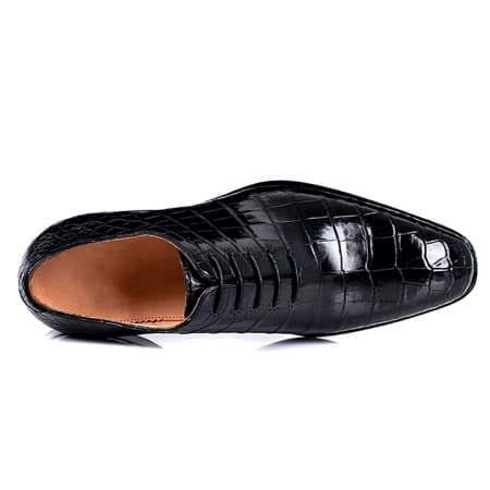 Giày Oxford Wholecut cổ điển bằng da cá sấu Alligator thủ công