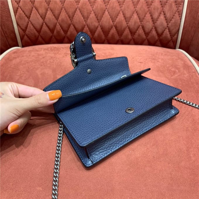 TÚI Gucci Dionysus super mini leather bag blue Top Quality