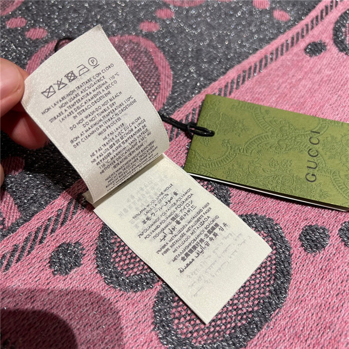 KHĂN Gucci GG Pink scarf