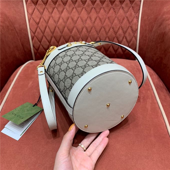 TÚI Gucci Horsebit 1955 small bucket bag white Top Quality