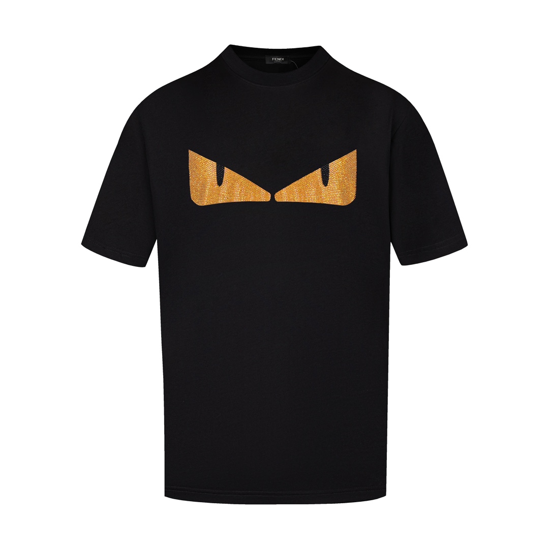 ÁO FENDI T SHIRT MÀU ĐEN UNISEX