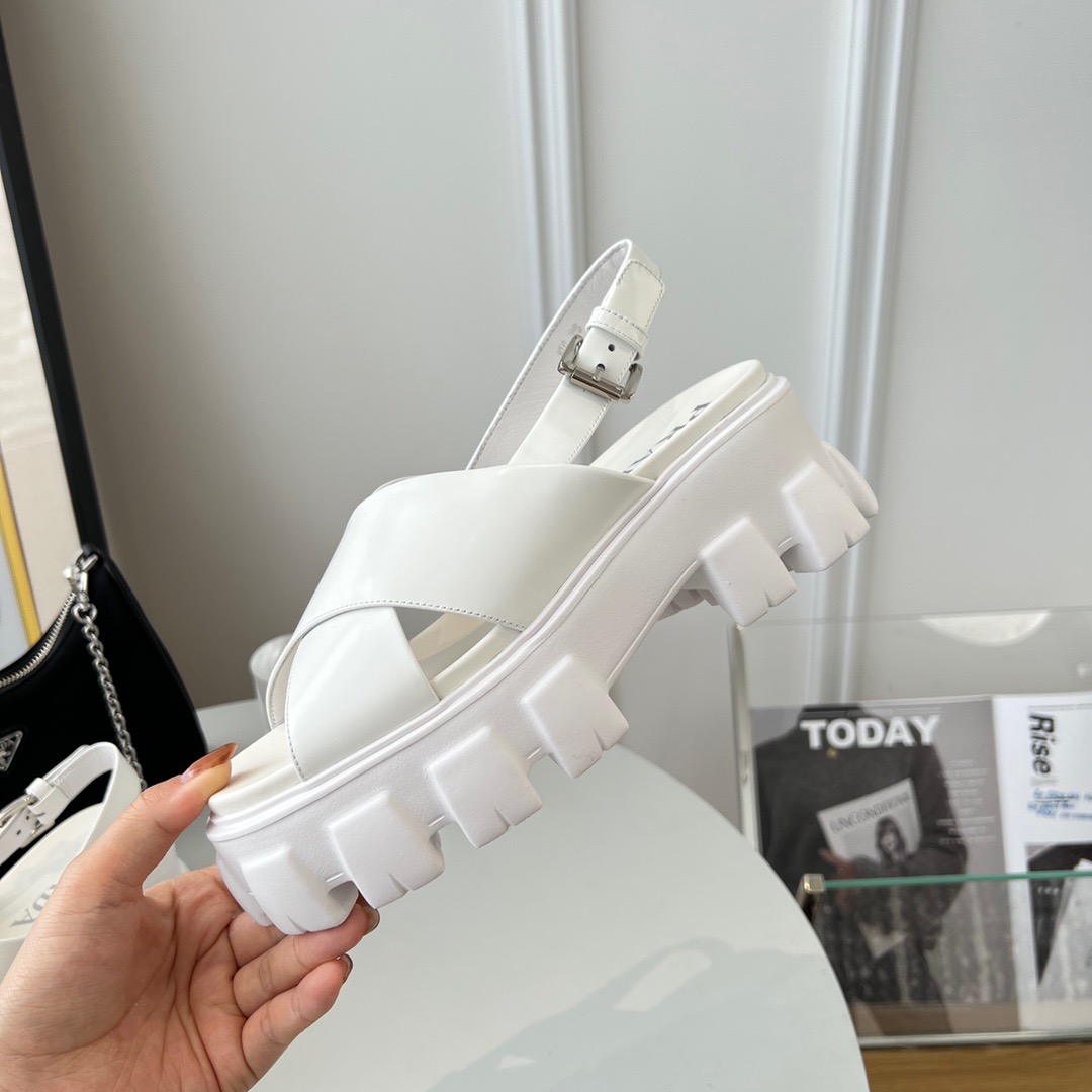 GIÀY PRADA TRIANGLE LOGO SANDAL