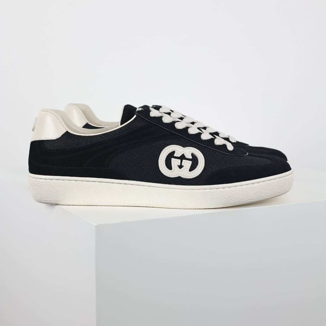 GIÀY GUCCI LIDO SUEDE LEATHER ALL BLACK