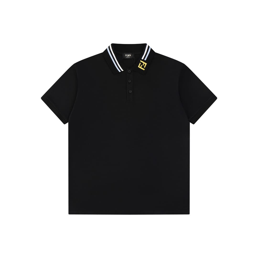 ÁO FENDI POLO SHIRT MÀU ĐEN UNISEX