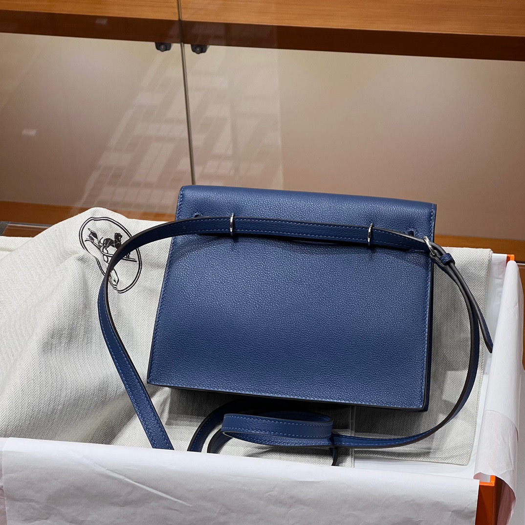 TÚI HERMES Kelly Danse Blue Handmade khâu tay 22CM(giá liên hệ)