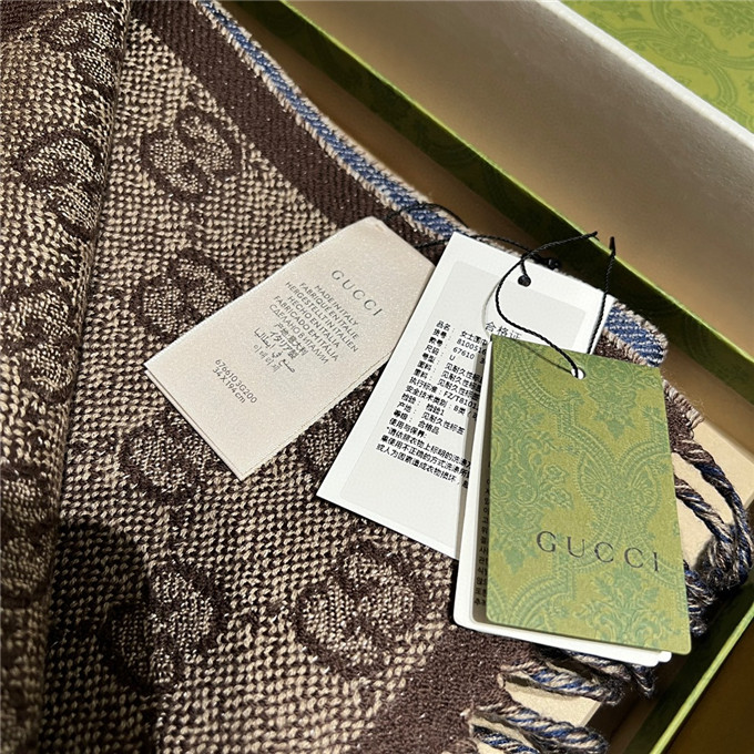 KHĂN Gucci GG Cashmere scarf