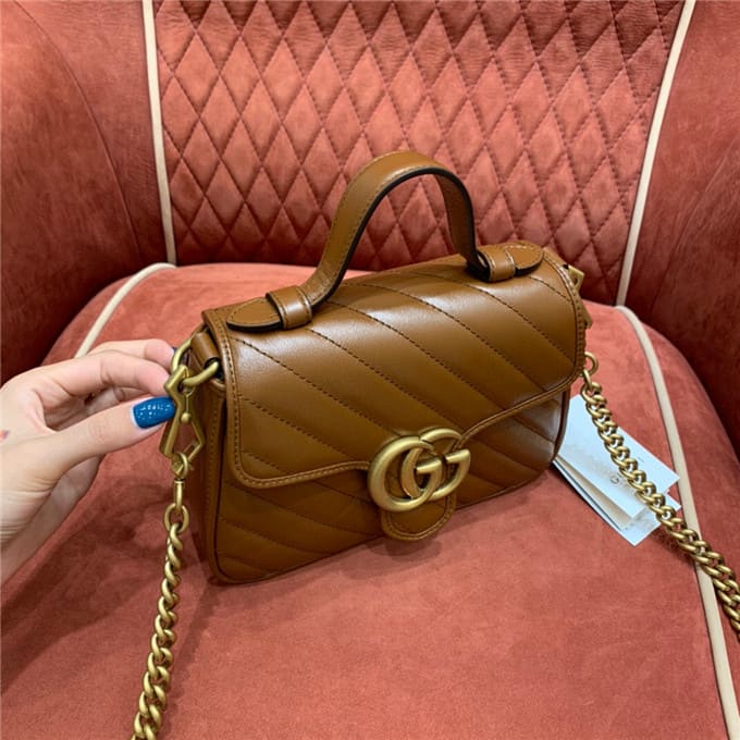 TÚI Gucci GG marmont mini top handle bag Top Quality