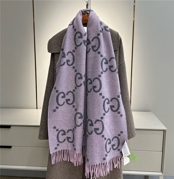 KHĂN Gucci GG Cashmere scarf