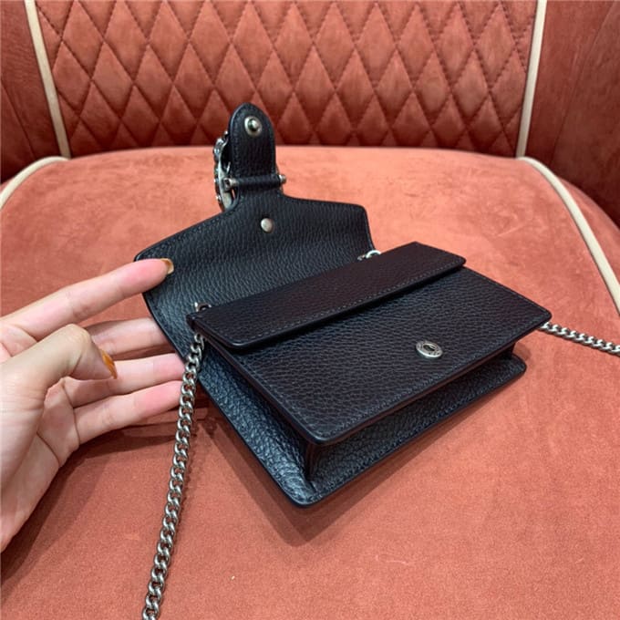 TÚI Gucci Dionysus super mini leather bag black Top Quality