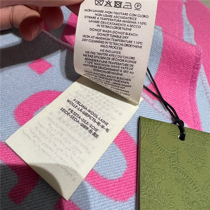 KHĂN Gucci GG Pink scarf