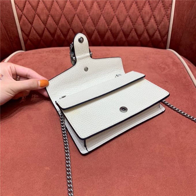 TÚI Gucci Dionysus super mini leather bag white Top Quality