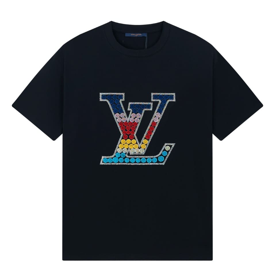 ÁO LOUIS VUITTON T SHIRT MÀU ĐEN UNISEX