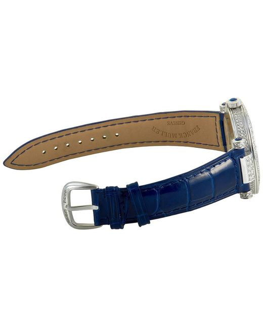 FRANCK MULLER Metallic Round Automatic Diamond Silver Dial Mens Watch