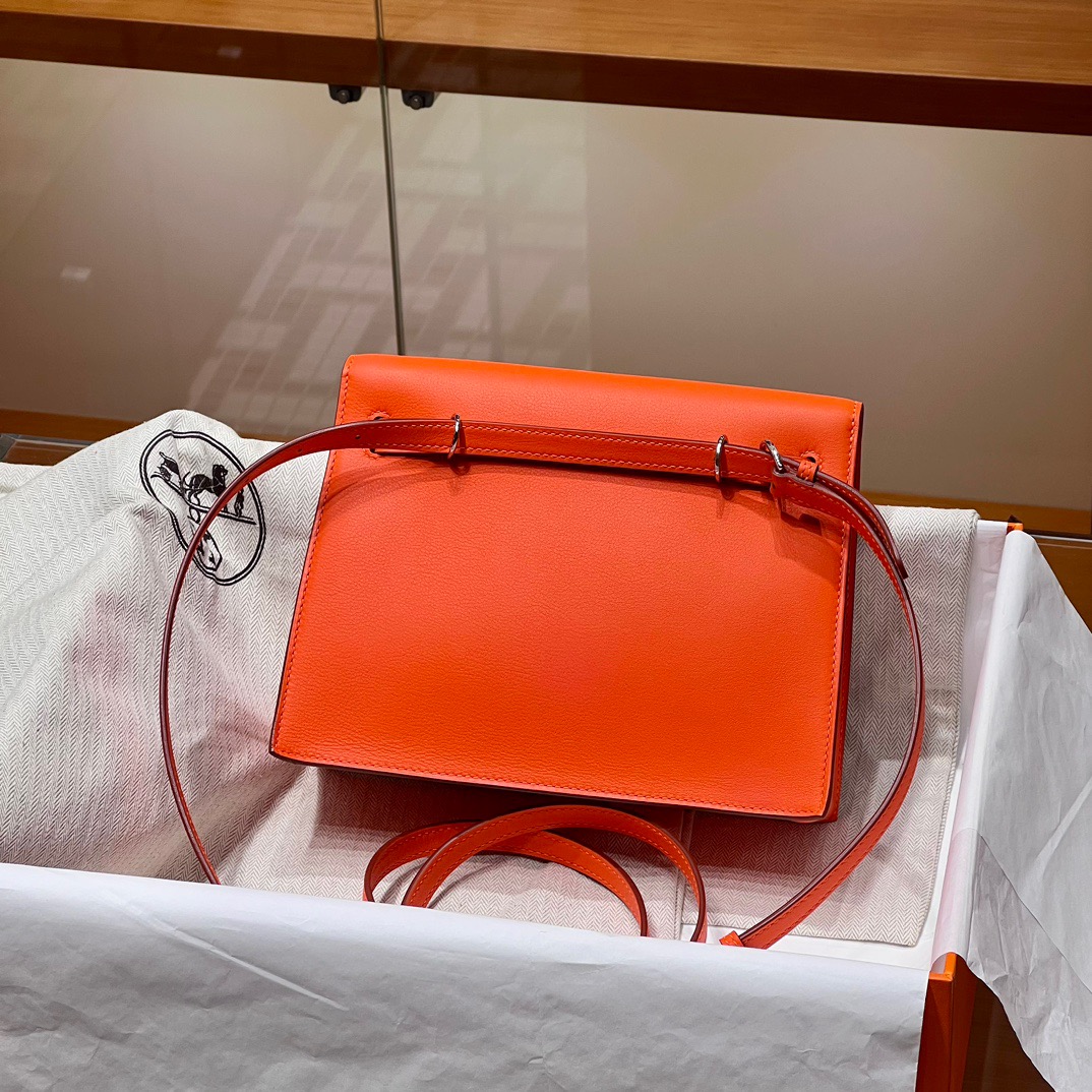 TÚI HERMES Kelly Danse Orange Handmade khâu tay 22CM(giá liên hệ)