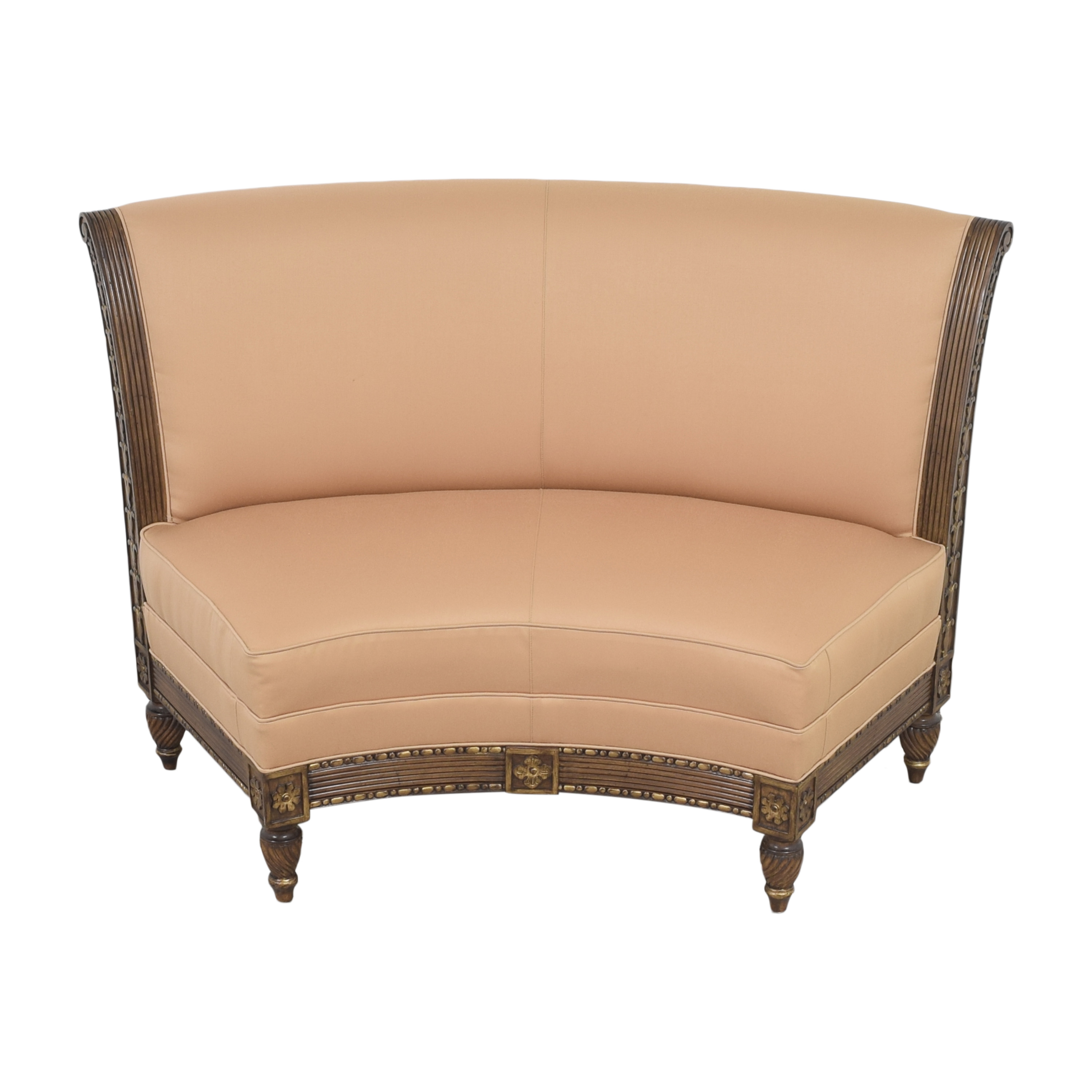 SOFA BERVELY Curved Banquette LEATHER SOFA