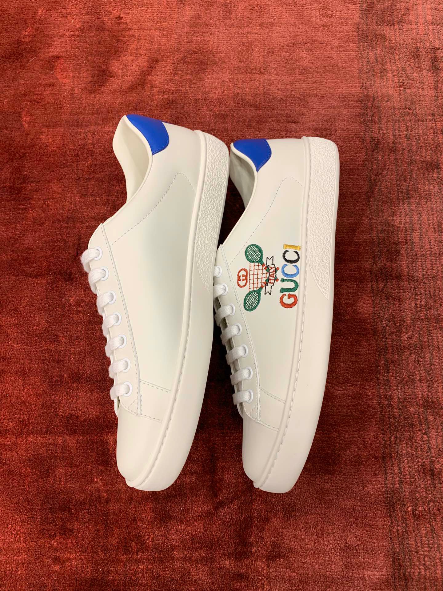 GIÀY GUCCI Leather Ace Sneakers Tennis White