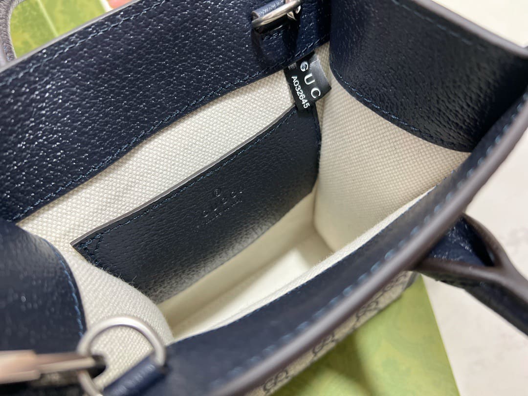 TÚI Gucci mini tote bag with interlocking blue Top Quality