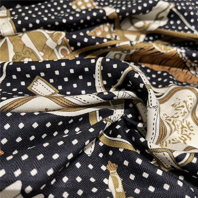KHĂN Hermes Harnais De Cour Logo scarf