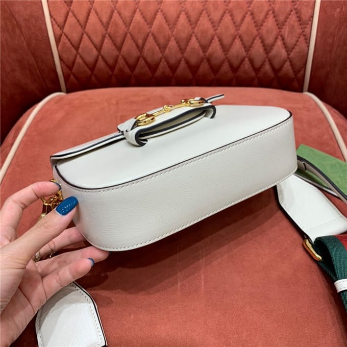 TÚI Gucci Horsebit 1955 bag white Top Quality
