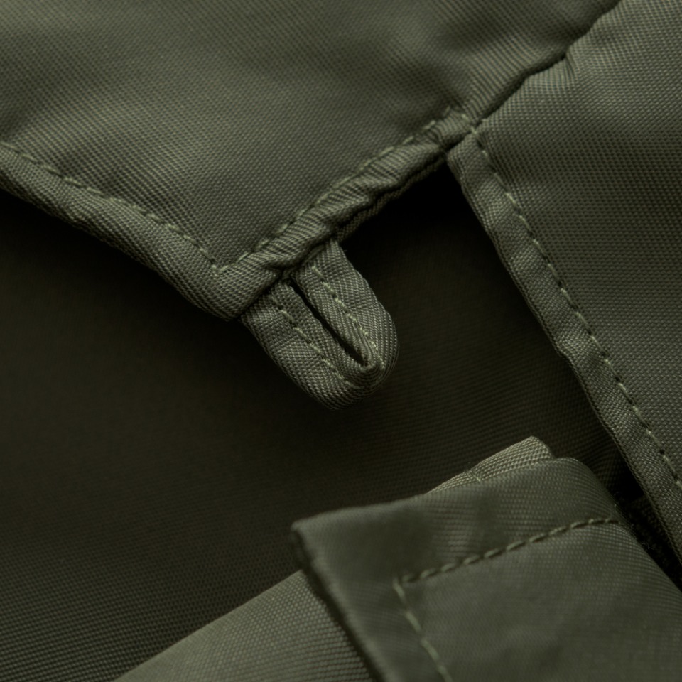ÁO PRADA SHIRT POCKET RE-NYLON MÀU OLIVE UNISEX