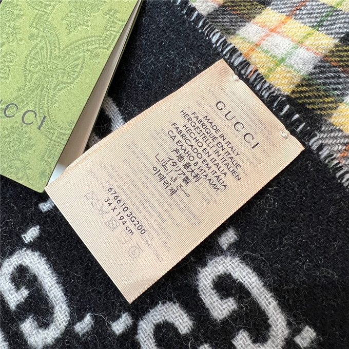 KHĂN Gucci GG Cashmere scarf