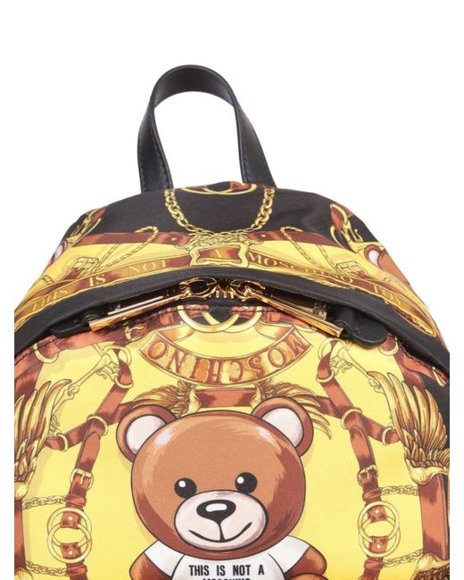 BALO Moschino Nylon Backpack With Teddy Scarf Print