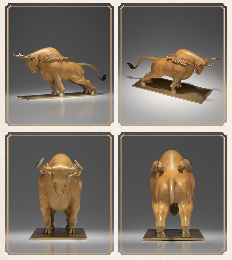 Tượng đồng Ngưu Tài Thịnh Vượng