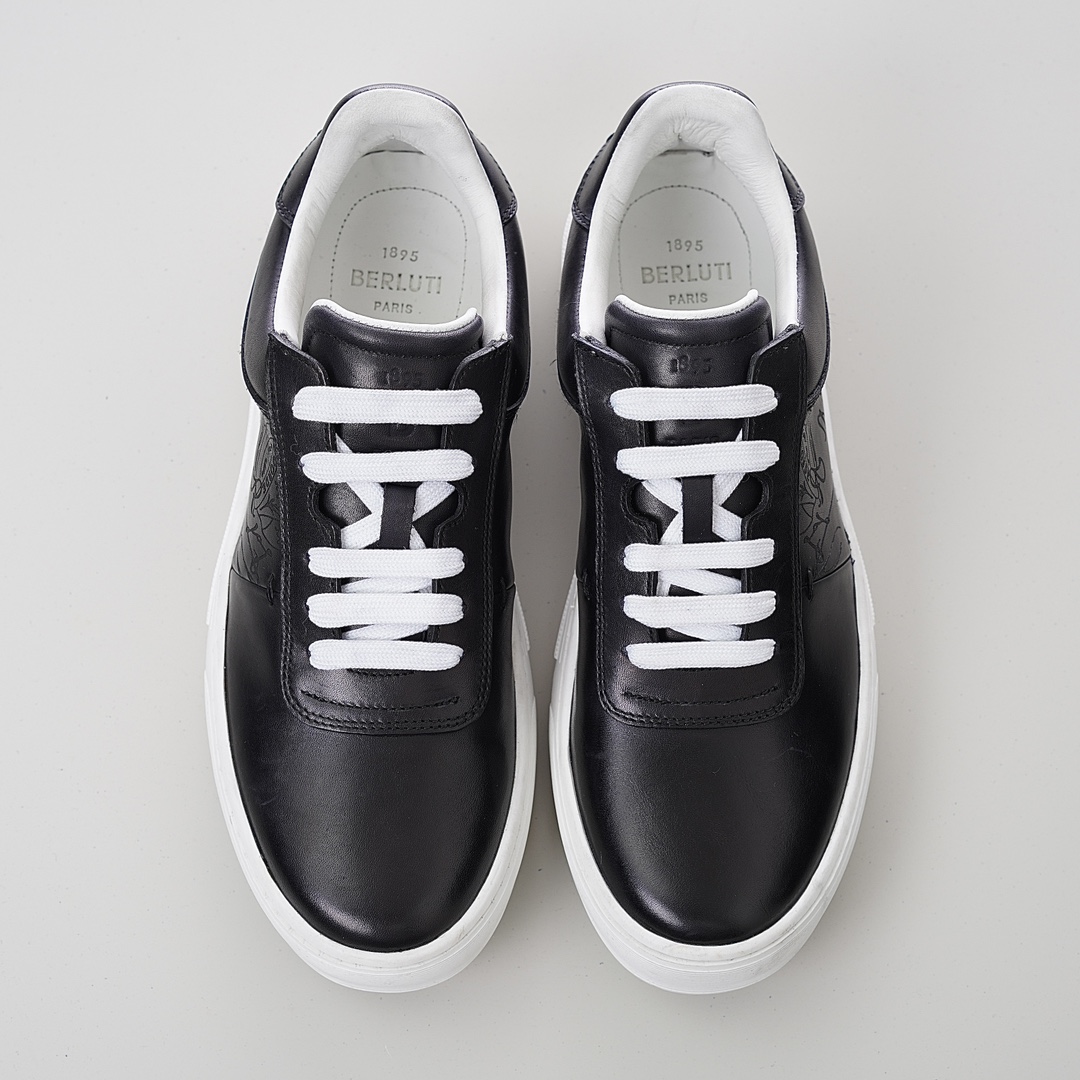 GIÀY BERLUTI PATINA LEATHER SNEAKER SHOES AAA