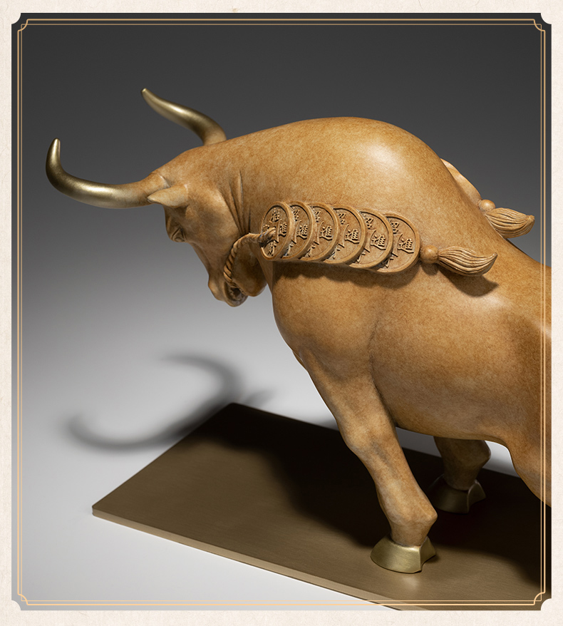 Tượng đồng Ngưu Tài Thịnh Vượng