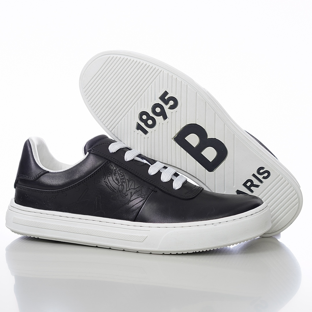 GIÀY BERLUTI PATINA LEATHER SNEAKER SHOES AAA