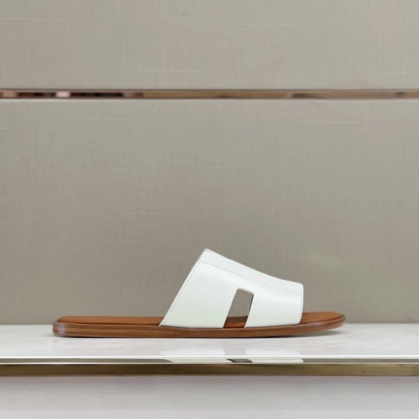 DÉP HERMES IZMIR WHITE BROWN SANDAL AAA