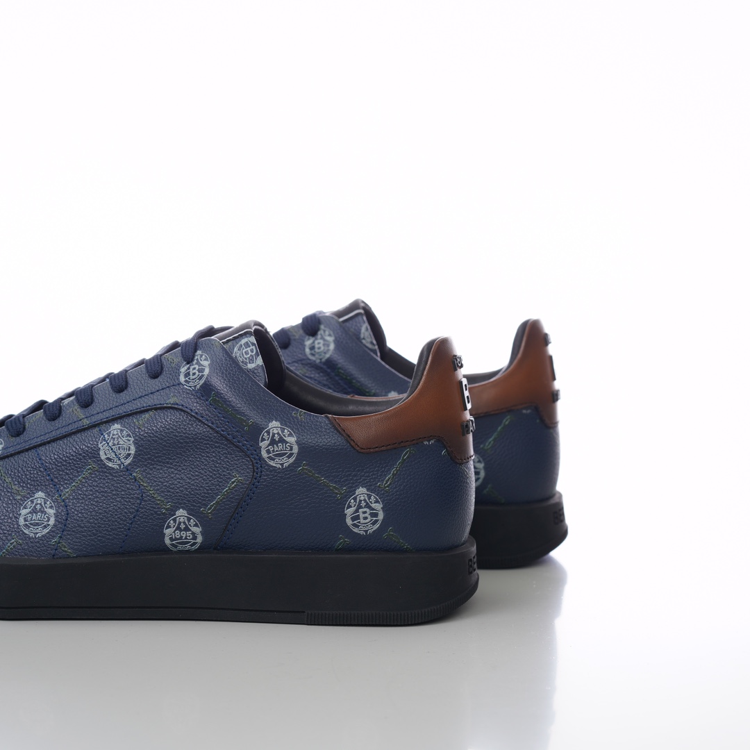 GIÀY BERLUTI LOGO LEATHER SNEAKER SHOES AAA