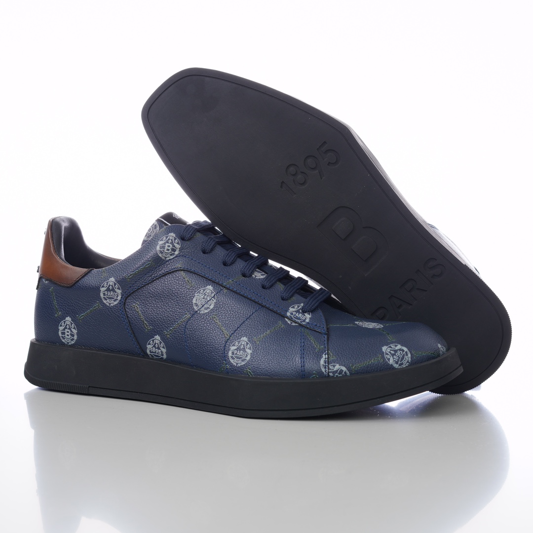 GIÀY BERLUTI LOGO LEATHER SNEAKER SHOES AAA