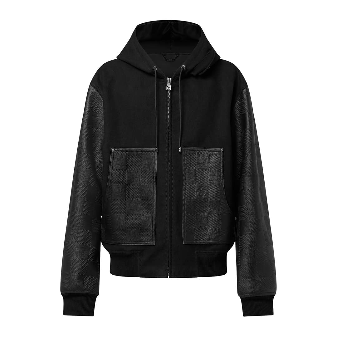 ÁO LOUIS VUITTON BOMBER LEATHER JACKET TOP QUALITY AAA