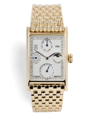 Đồng hồ IWC Novecento Perpetual Calendar mặt số màu trắng