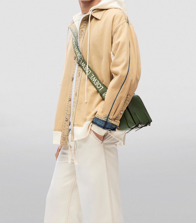 TÚI LOEWE XS Leather Military Messenger Bag