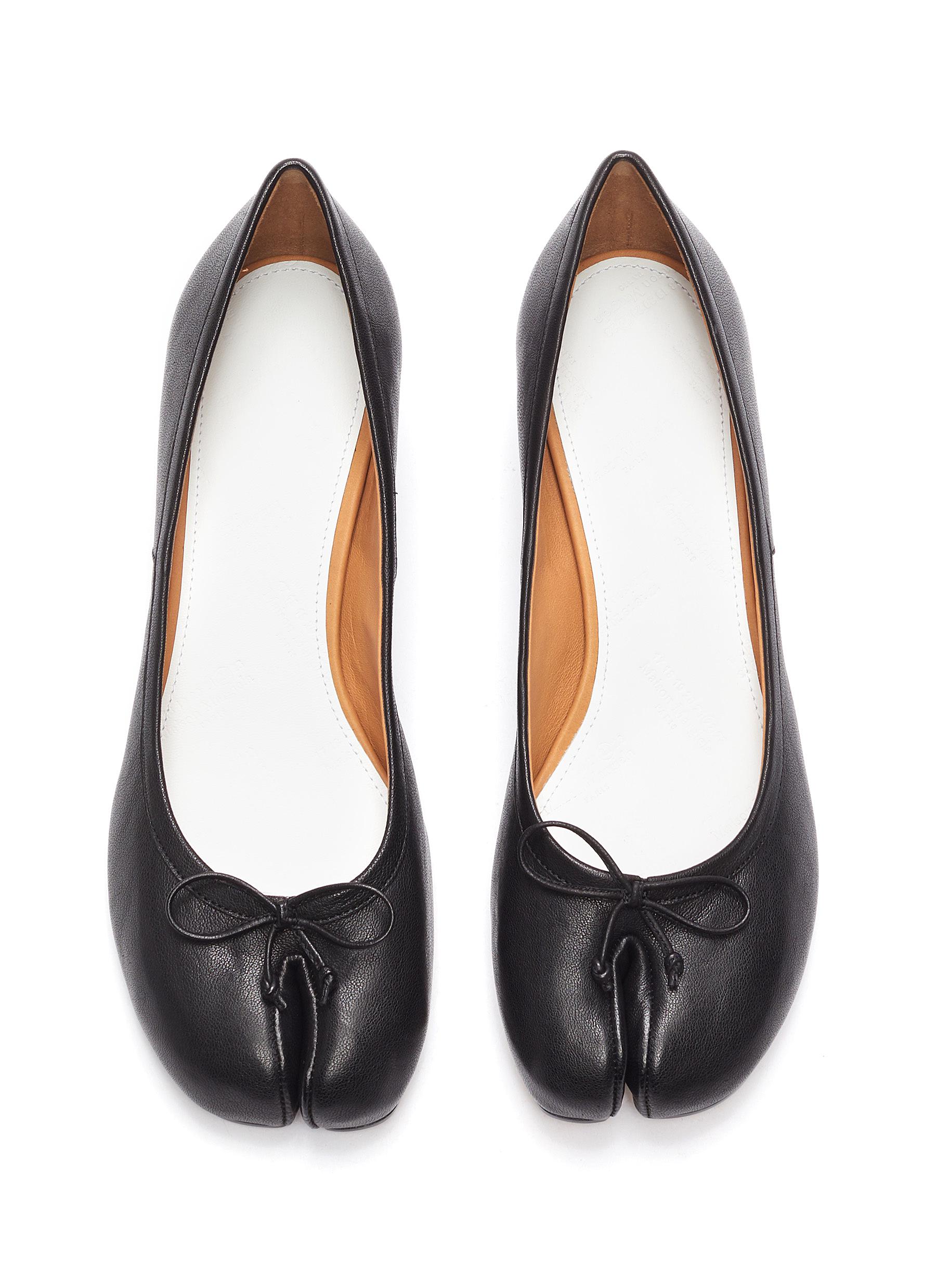 GIÀY MAISON MARGIELA TABI' LEATHER BALLERINAS