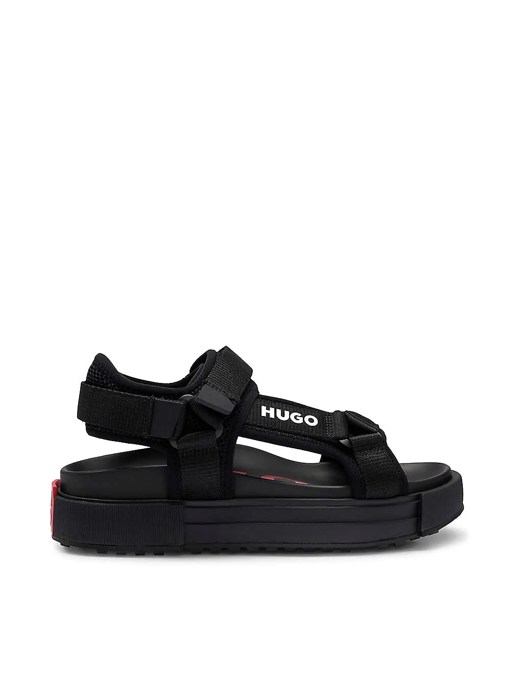 DÉP SANDAL HUGO Logo-print chunky-sole woven sandals