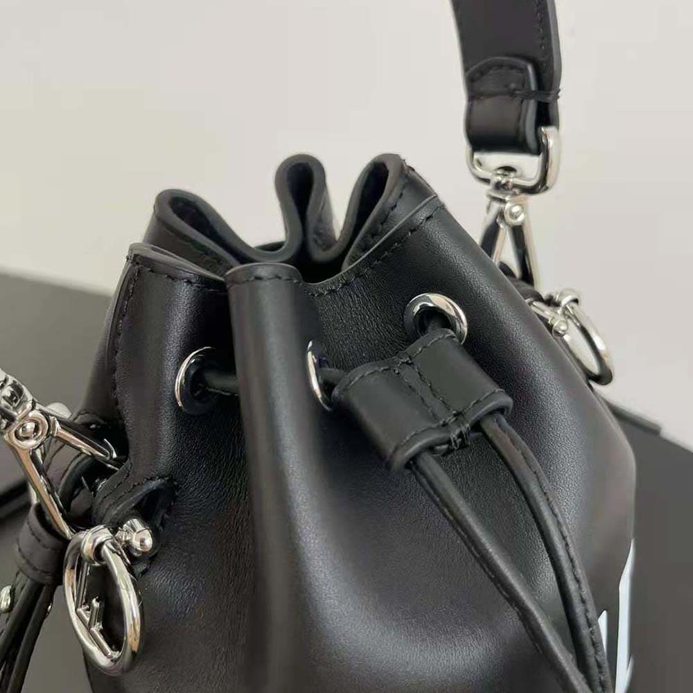 TÚI Fendi Women Mon Tresor Black Leather Mini-bag