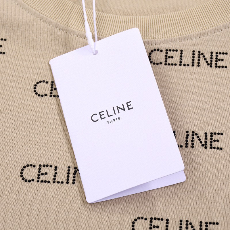 ÁO CELINE PARIS print cotton jersey T-shirt