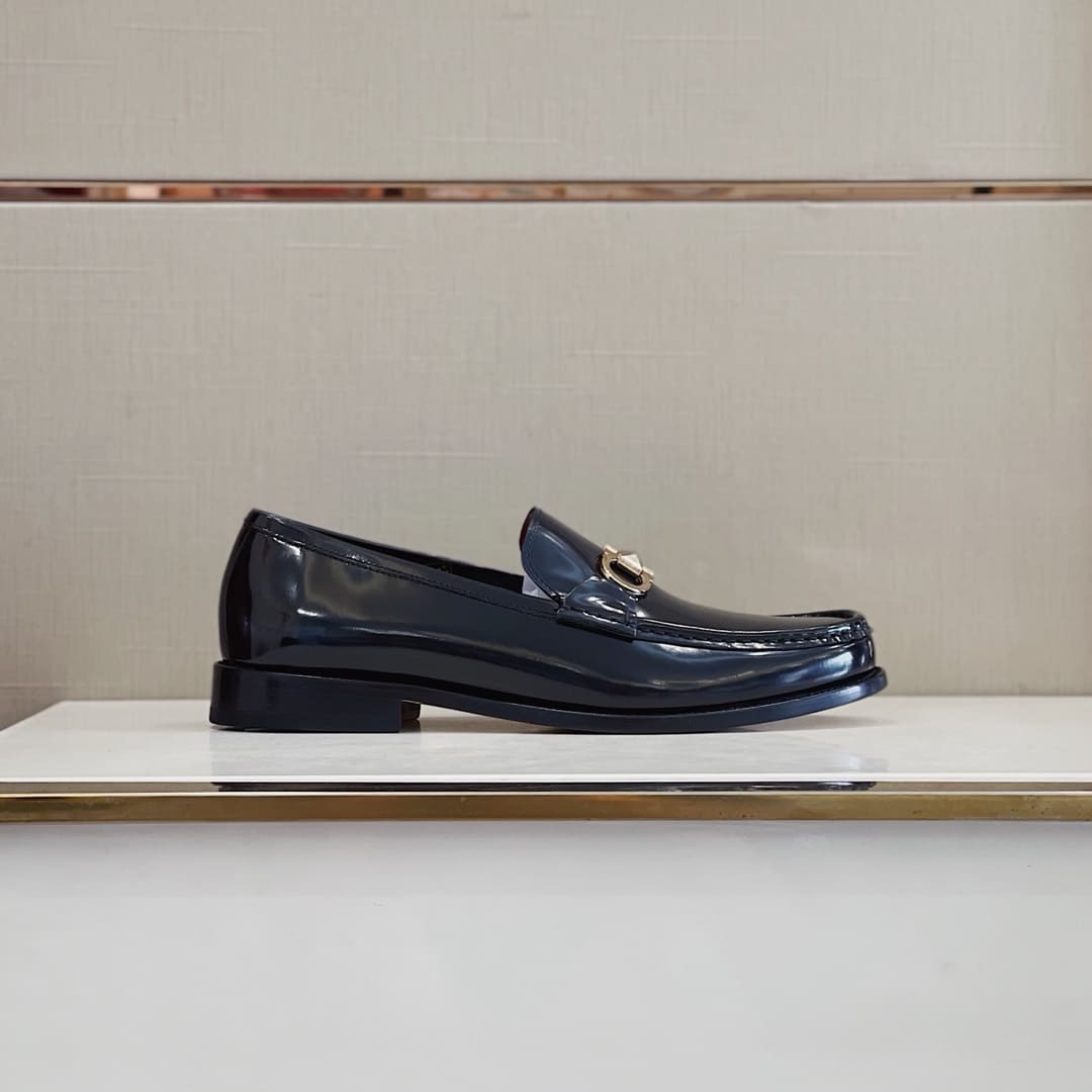 GIÀY SALVATORE FERRAGAMO LOAFER BLACK TOP QUALITY SHOES AAA