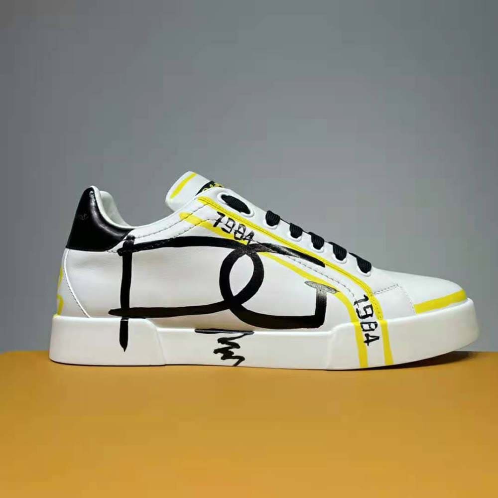 GIÀY DOLCE & GABBANA Limited Edition Portofino Sneakers-Yellow