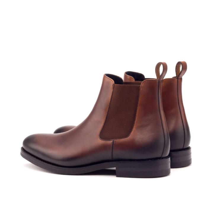 HENDERSON SHOES PERSONALIZATION BALDINI Brown Leather Chelsea Boots HANDCRAFTED SHOES