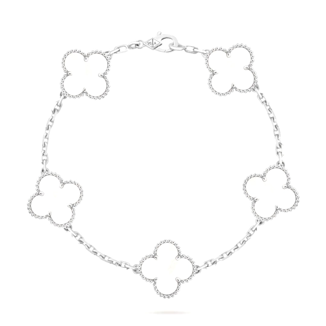 LẮC TAY CLEEF & ARPELS ALHAMBRA MOTHER OF PEARL NGỌC TRAI