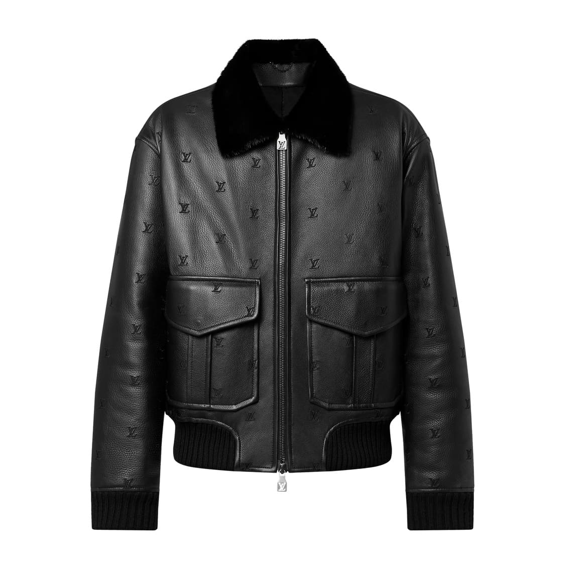 ÁO LOUIS VUITTON BOMBER LEATHER JACKET TOP QUALITY AAA