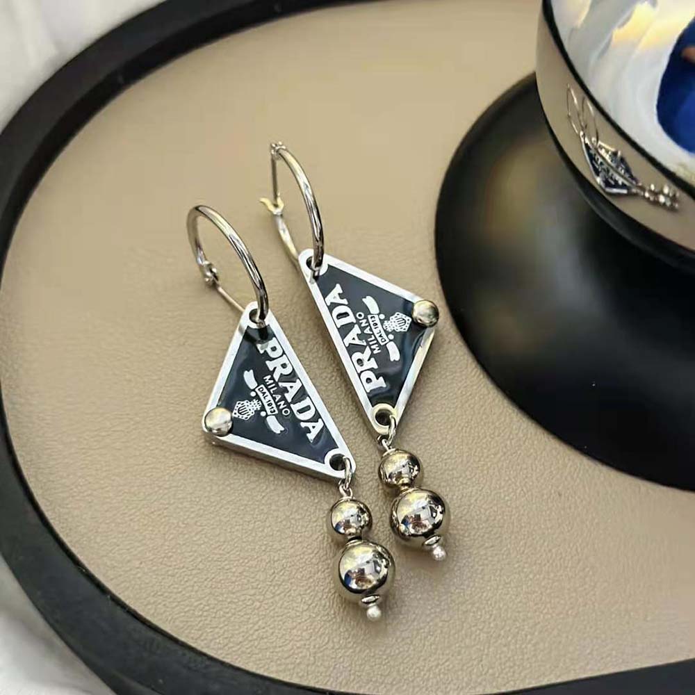 Bông tai PRADA Women Ball Smalto Jewels Pendant Earrings